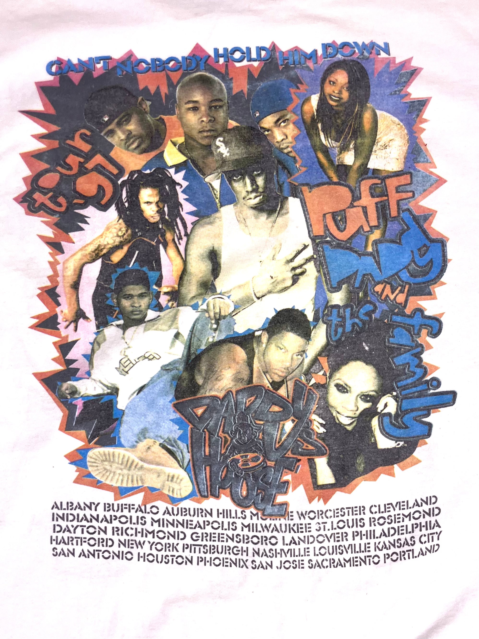Vintage 90s Puff Daddy And The Family Rap Tee Shirt Sz XL
