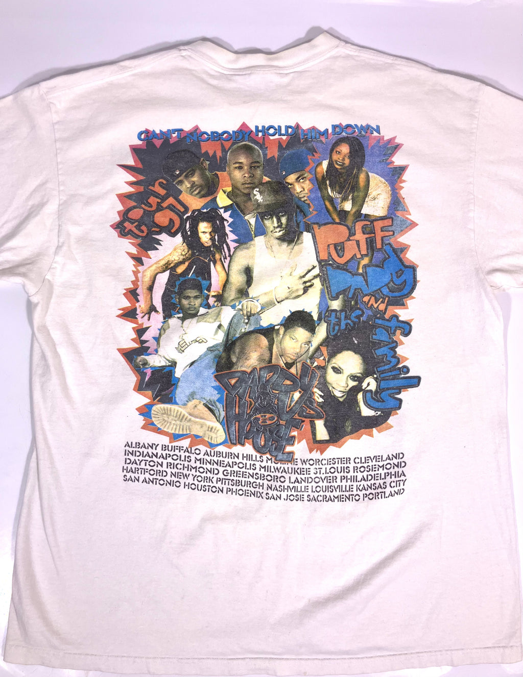 Vintage 90s Puff Daddy And The Family Rap Tee Shirt Sz XL