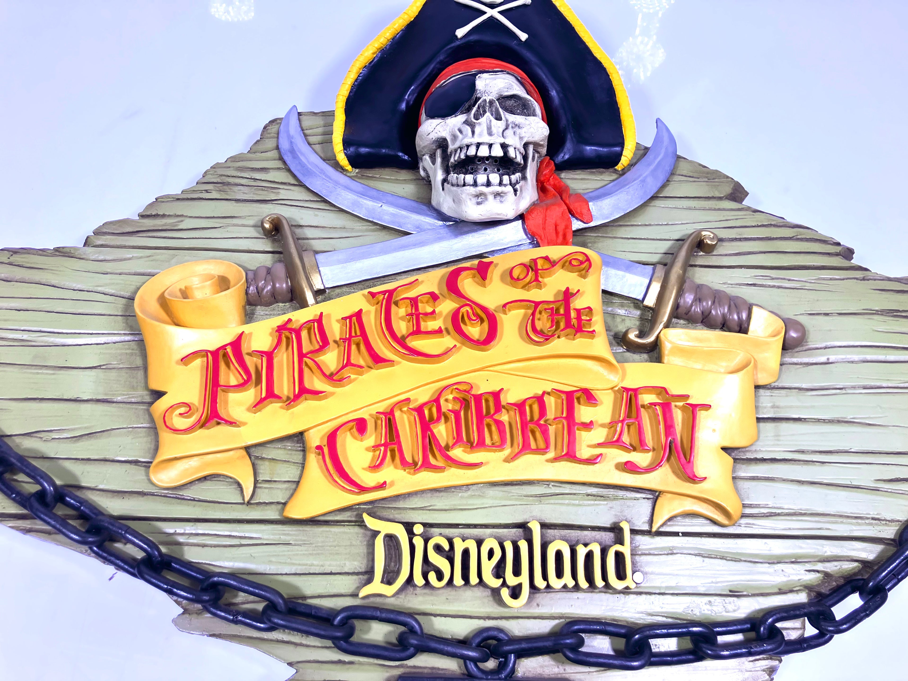 RARE #143 of 500 hand-painted Pirates of the Caribbean talking plaque from 2003