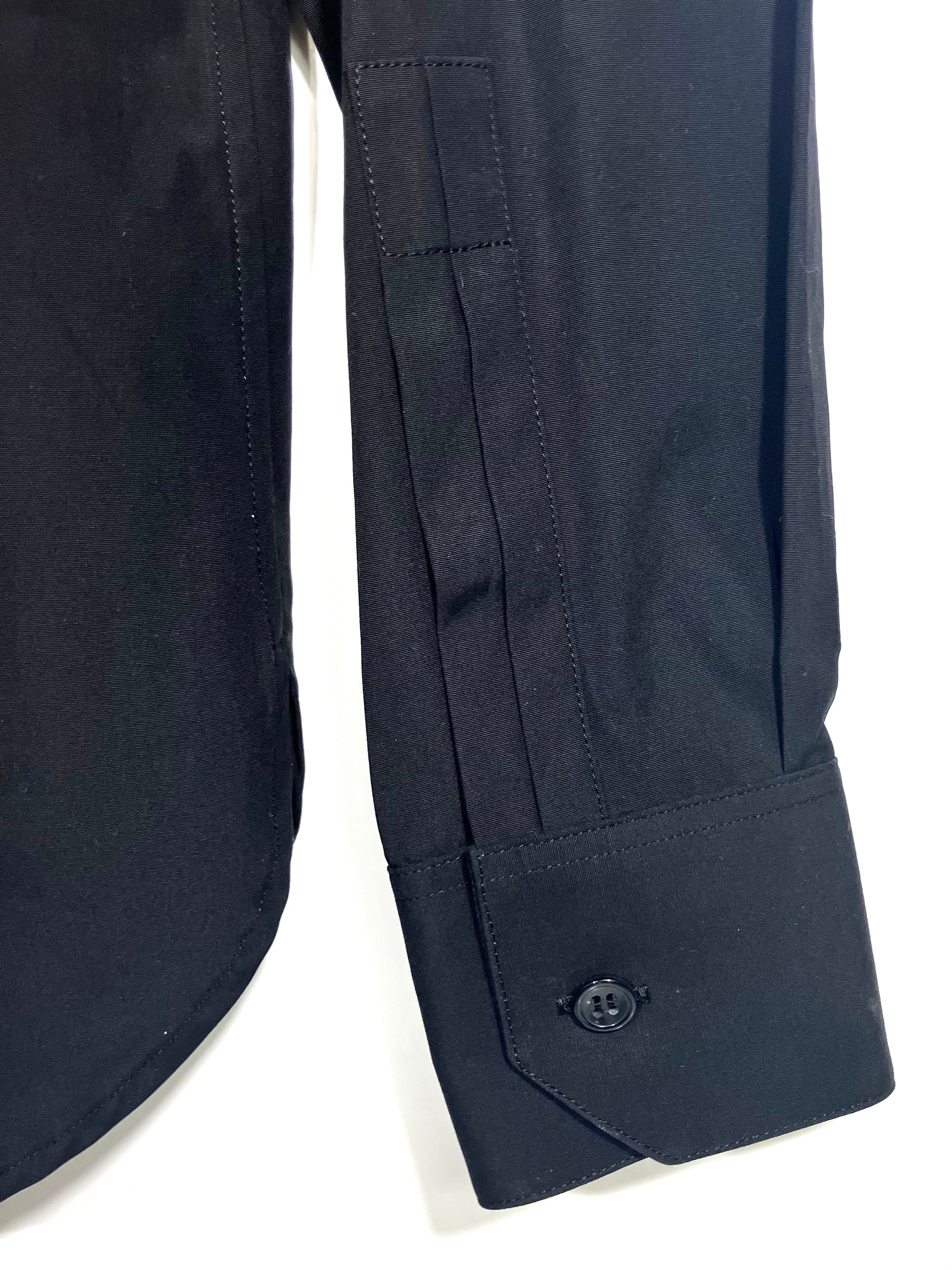 New Authentic  (2) Saint Laurent Paris Women's Button Down Uniform Top Blouse Size F38 Small