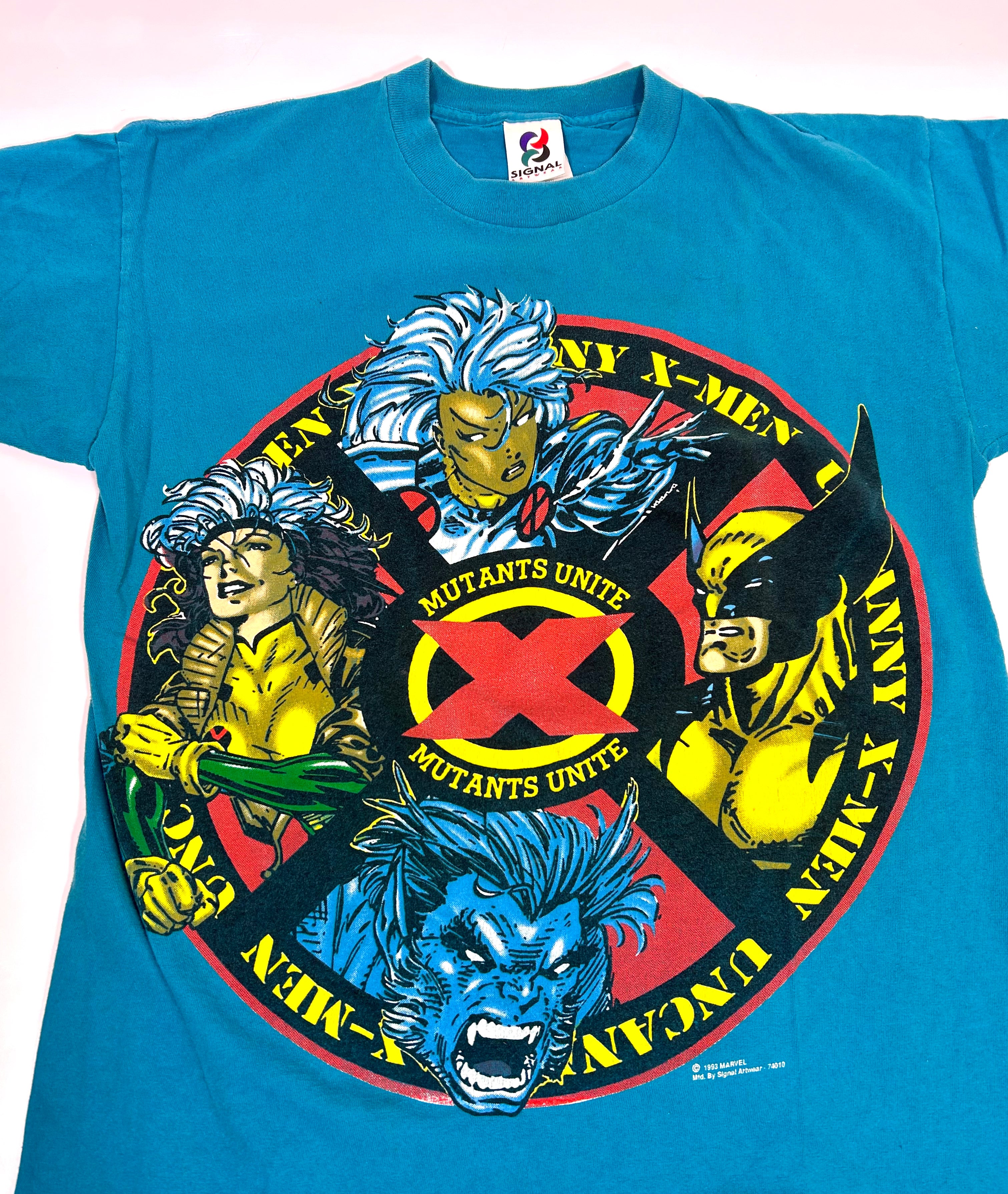 Vintage 1993 Storm Beast Wolverine Mutants Unite X-MEN MARVEL SIGNAL S/M