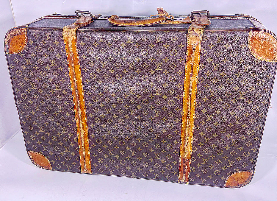Vintage Louis Vuitton Large Double Strap Suitcase – Well Aged Patina