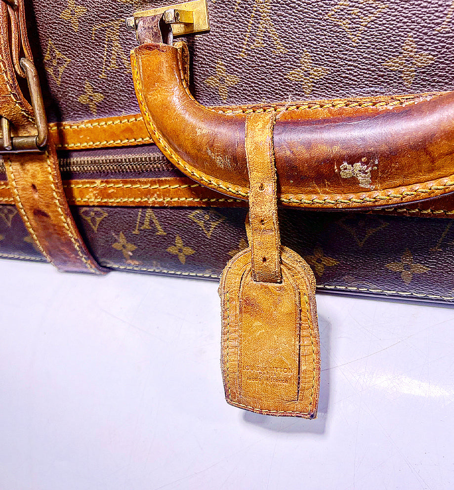 Vintage Louis Vuitton Large Double Strap Suitcase – Well Aged Patina