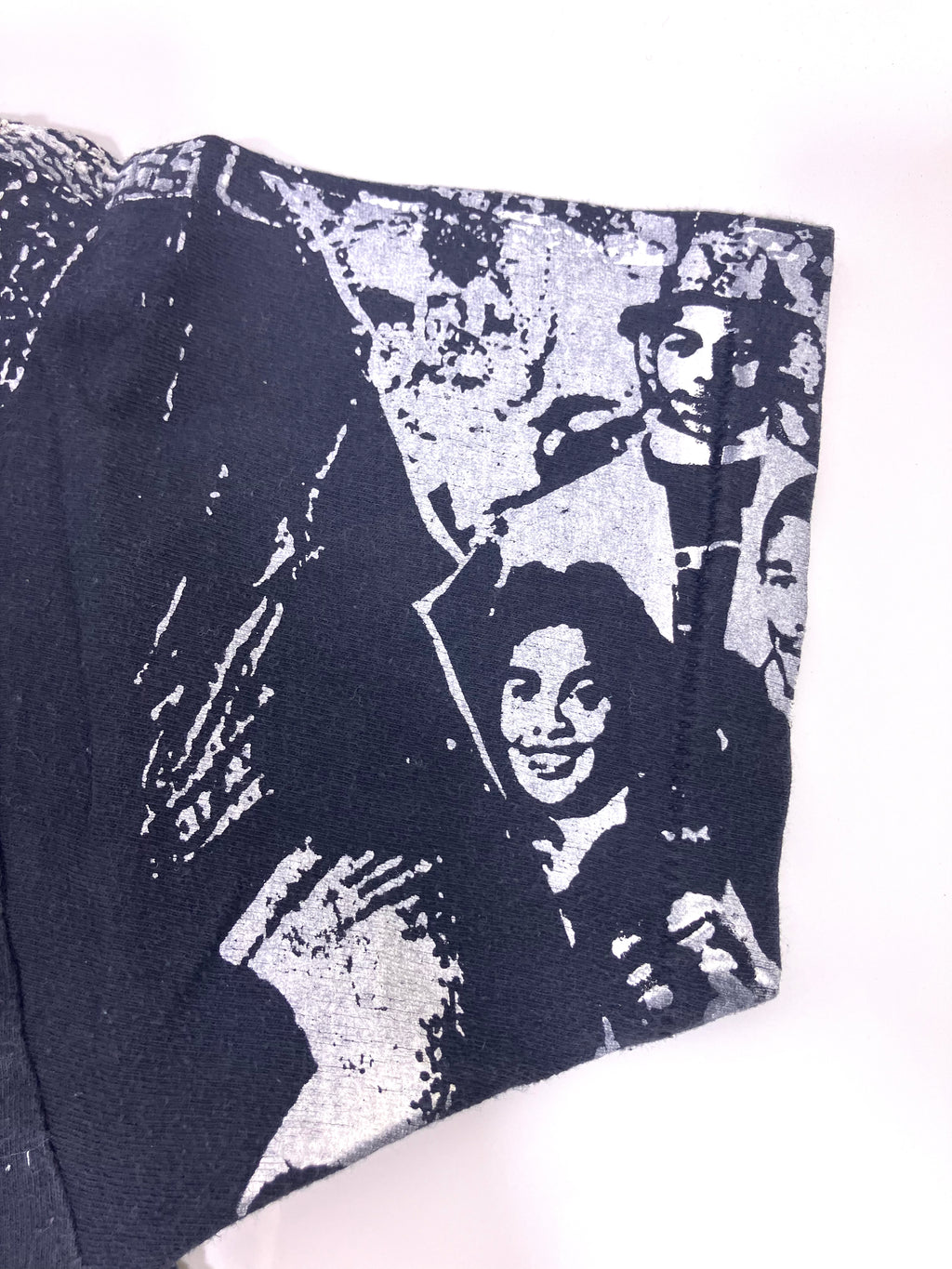 Vintage 90s Michigan Wolverines Graphic Tee T-shirt All Over Print Black Medium