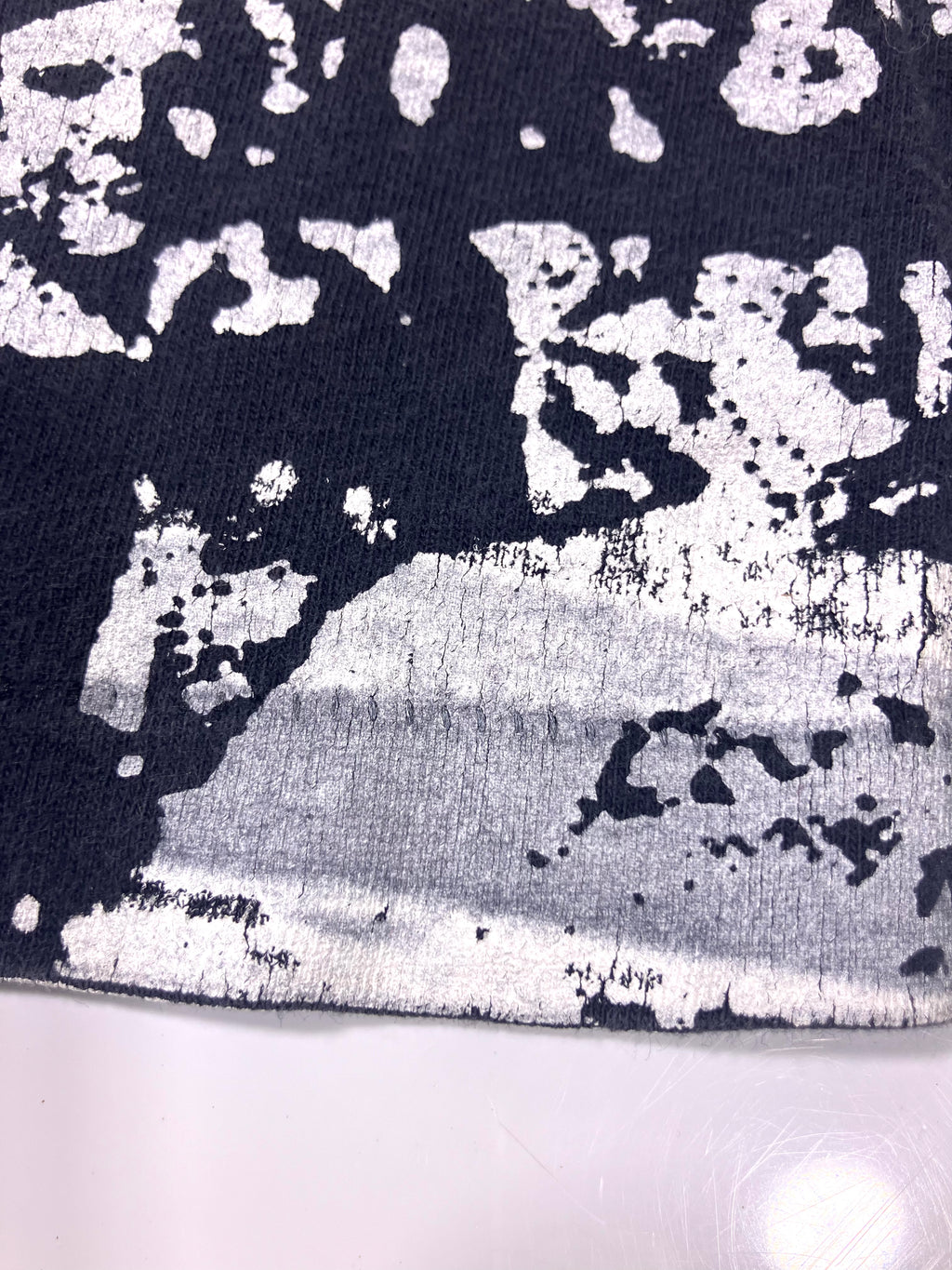 Vintage 90s Michigan Wolverines Graphic Tee T-shirt All Over Print Black Medium