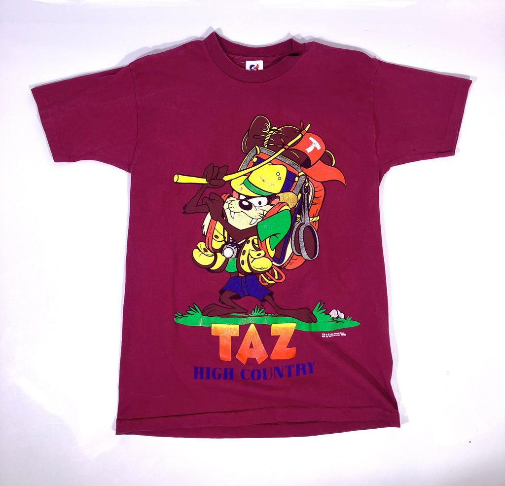 Vintage 1994 Taz Looney Tunes All Over Print T-Shirt Signal Artwear Sz M READ