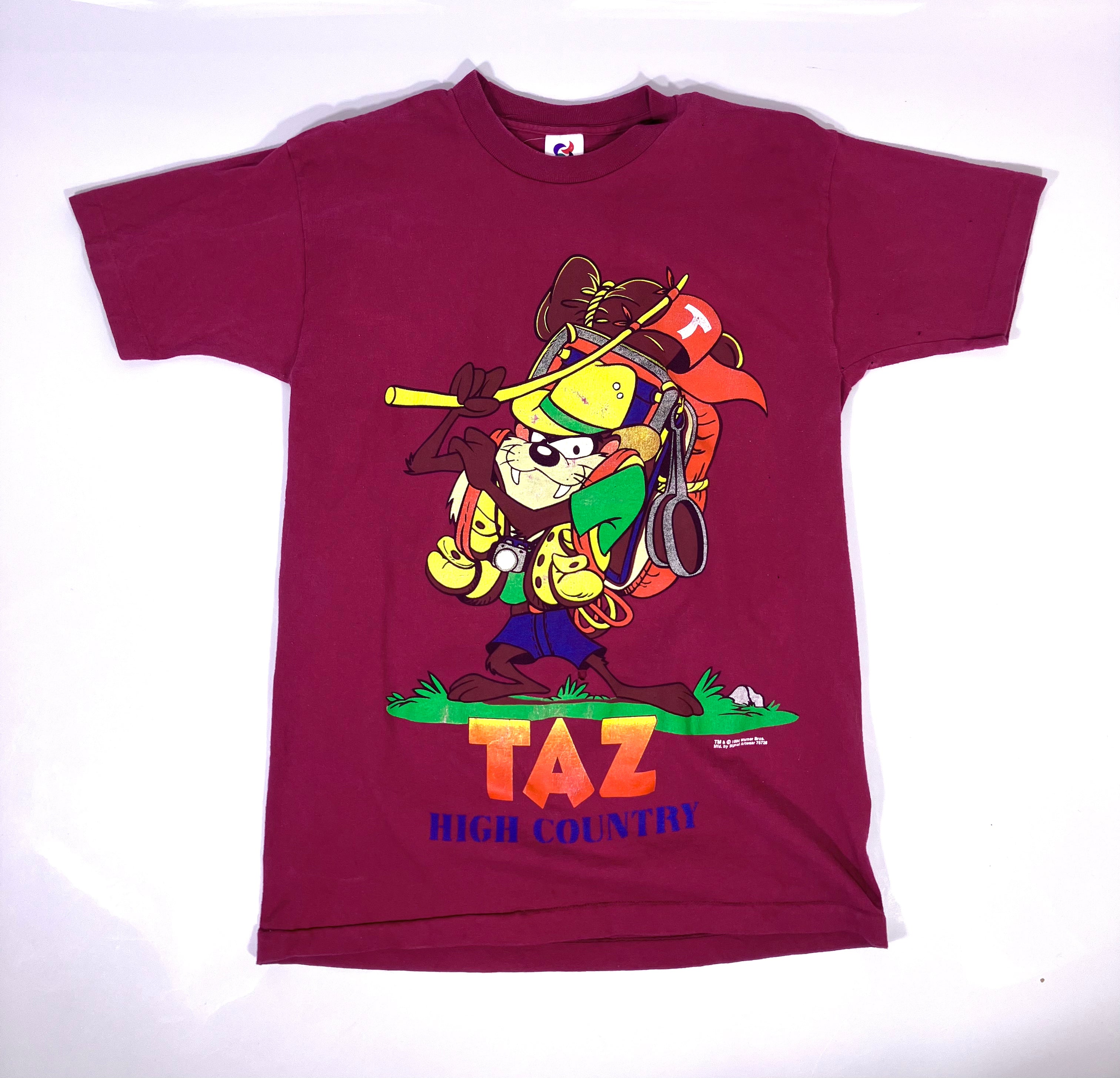Vintage 1994 Taz Looney Tunes All Over Print T-Shirt Signal Artwear Sz M READ