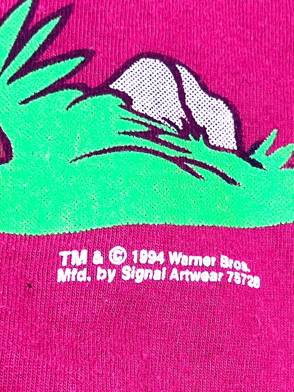 Vintage 1994 Taz Looney Tunes All Over Print T-Shirt Signal Artwear Sz M READ