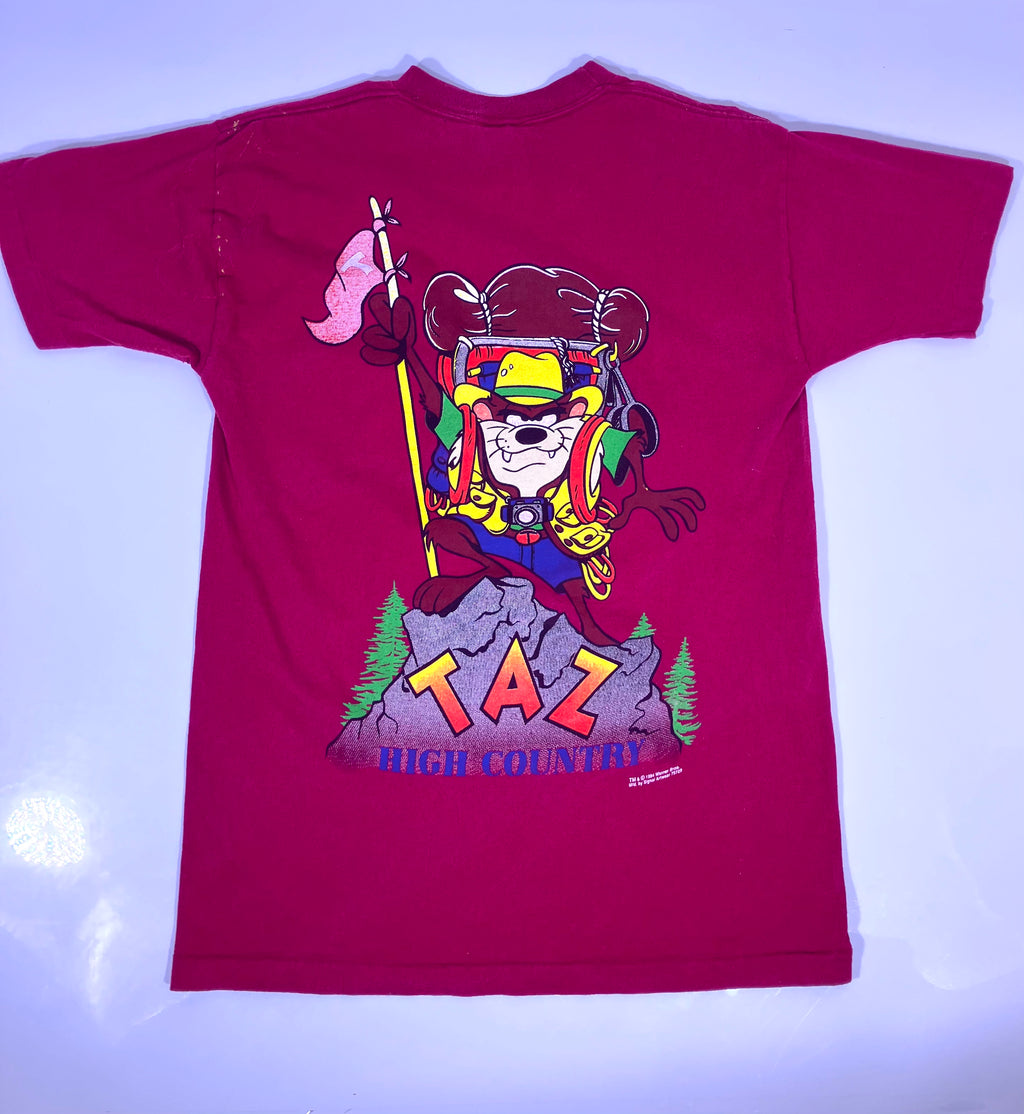 Vintage 1994 Taz Looney Tunes All Over Print T-Shirt Signal Artwear Sz M READ
